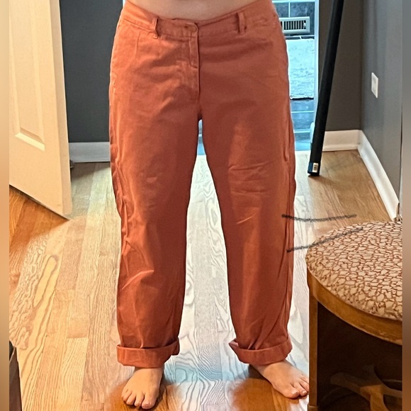 J crew women’s coral distressed chinos size 12.  Worn once. - Picture 2 of 10